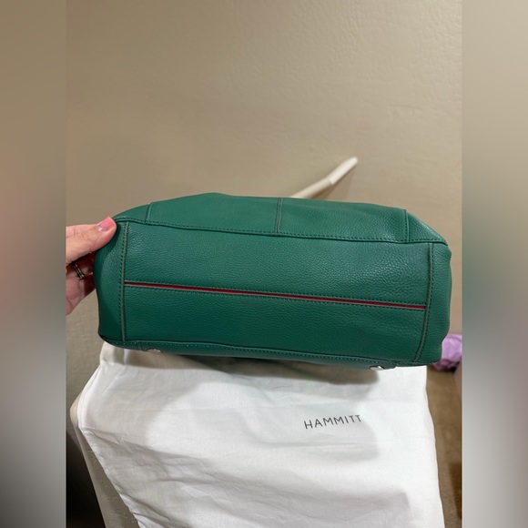 NWT Hammitt Verdant Green Pebbled Leather Large Daniel Crossbody - Picture 3 of 4